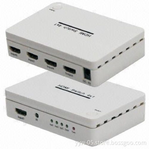 HDMI Switch, 4 x 1, 4-in-1 Out, 1,080P, 3D